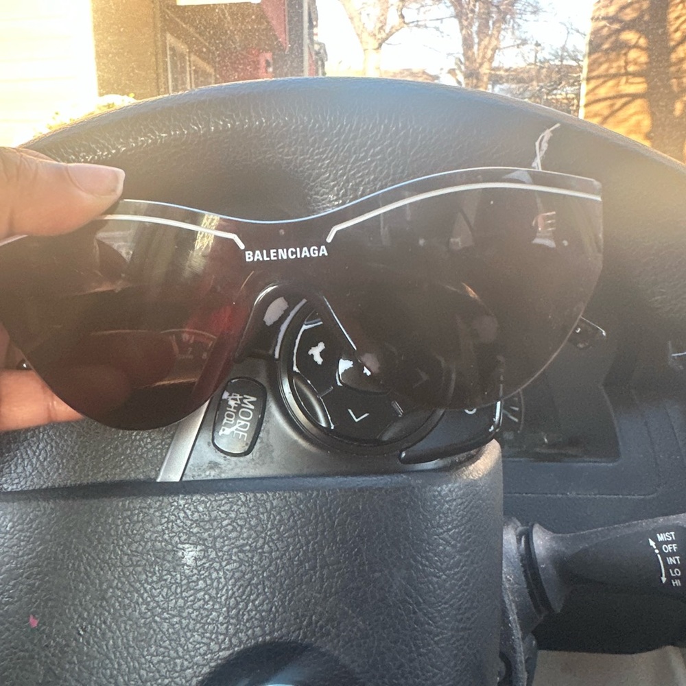 Balenciaga shield sunglasses